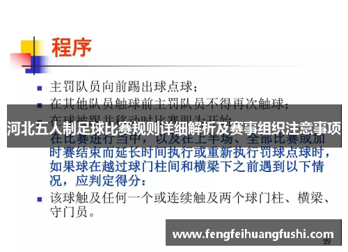 河北五人制足球比赛规则详细解析及赛事组织注意事项